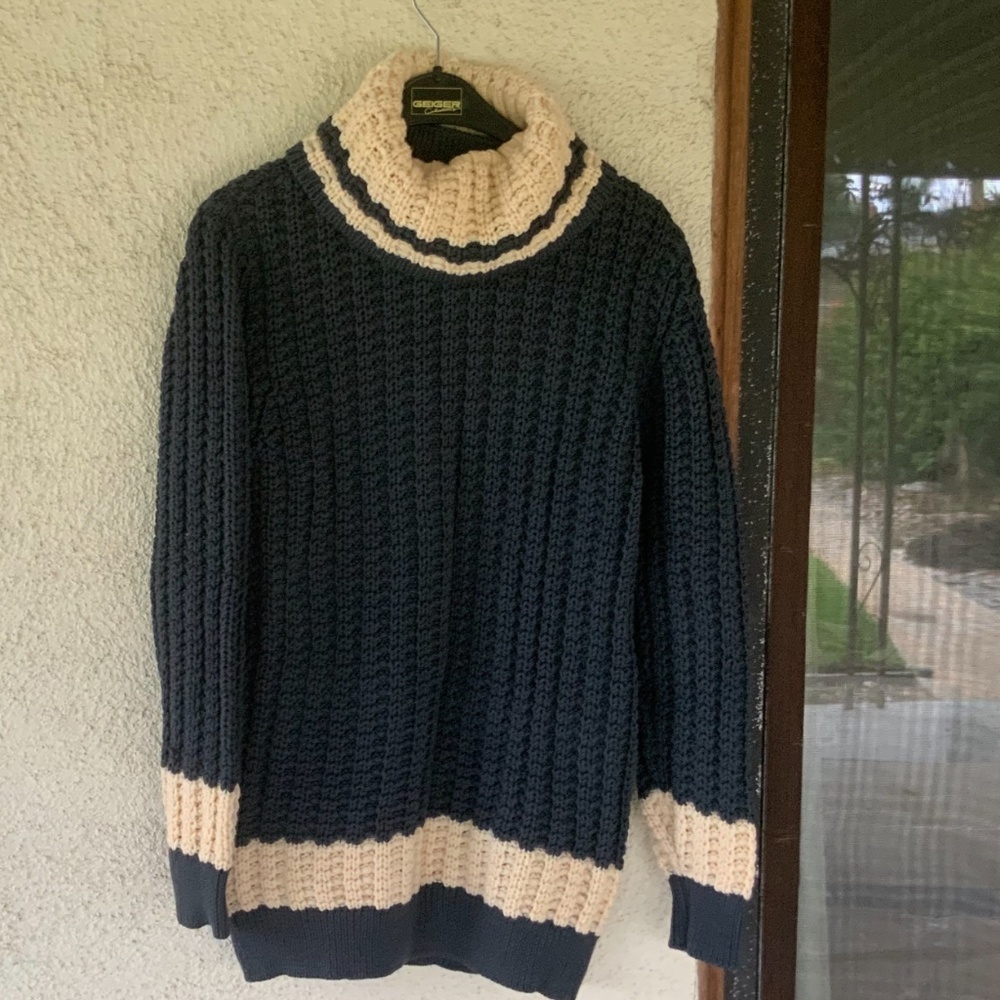 LONG GREY WOOL SWEATER